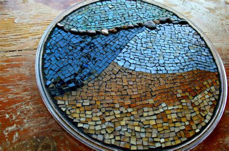 Art By Earth Mother Mosaics A New Horizon Mosaic Stained Glass Plate