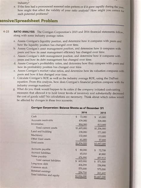 Because ratios convert financial information to a standardized format, they can be used to compare companies to the industry average. Solved: Industry? E. If The Firm Had A Pronounced Seasonal ...