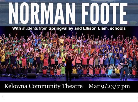 Norman Foote Kelowna Community Theatre