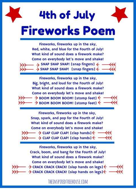 Here are 10 reasons i love you and 10 hopes i have for you in this sometimes terrifying world. 4th of July Poem and Movement Activity for Kids - The ...