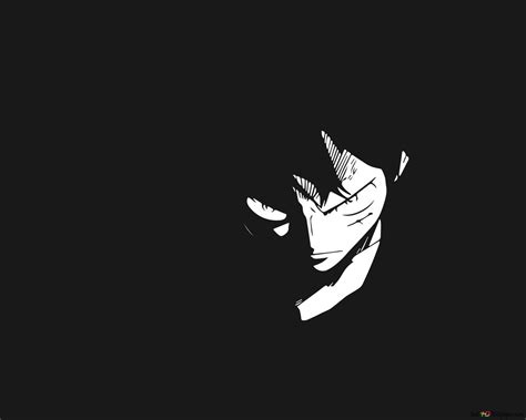 Luffy One Piece Black Wallpaper