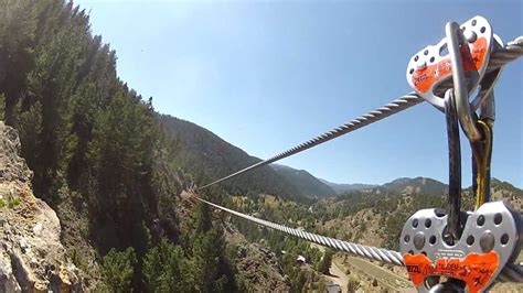 Zipline Colorado Pov Ava Zip Line Idaho Springs Co Tower 1 Youtube