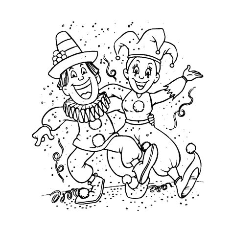 Kleurplaten Voor Volwassenen Carnaval