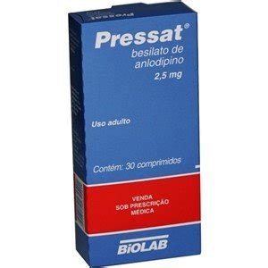 Comprar Pressat 2,5 Mg C/ 30 Comprimidos | Drogaria