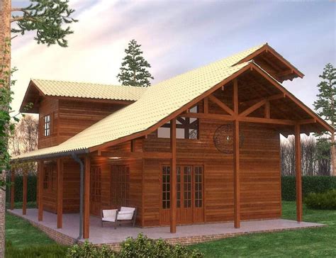 Construções e projetos de casas e chalés de madeira no Sul de Minas Gerais EcoMorada Kit