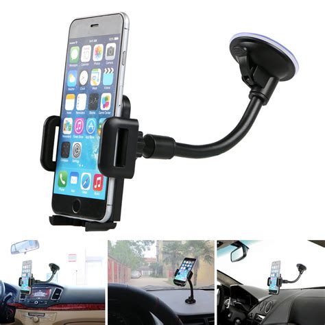 Tsv Cell Phone Holder For Car Windshield Long Arm Car Phone Mount With