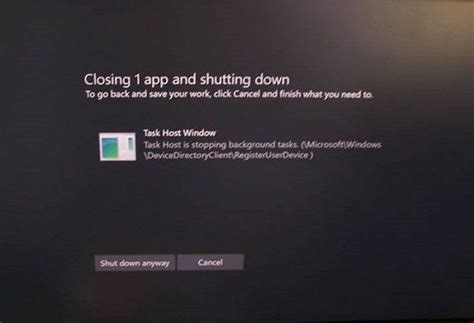 Fix Task Host Window Prevents Shutdown On Windows 10