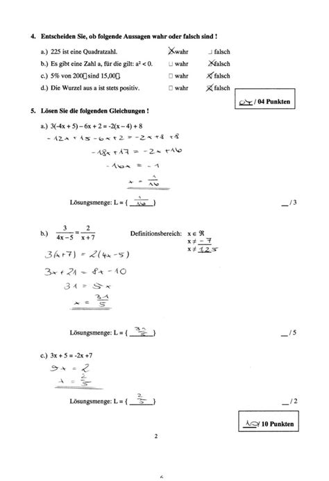 Übungsblätter von mathefritz und mathestunde.com helfen dir besser in mathe zu werdenl drucke die aufgabenblätter zu linearen gleichungen und linearen gleichungssystemen aus und starte mit üben. Klassenarbeit zu Abschlussarbeit Mathe 9. Klasse