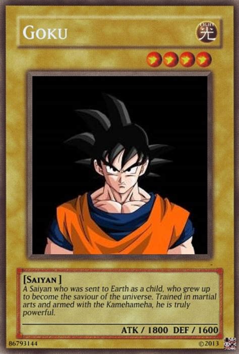 Goku Card By Inglip007 On Deviantart