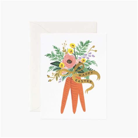 Carrot Bouquet Greeting Card Ruff House Paperie