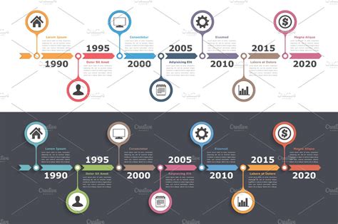 Timeline Infographics ~ Graphics ~ Creative Market