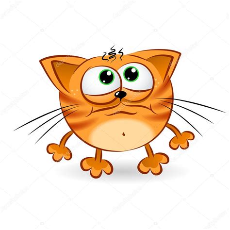 Sad Cartoon Cat — Stock Vector © Dvargg 10008729