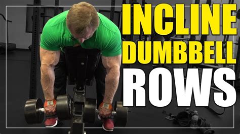 Exercise Index Incline Dumbbell Rows Youtube