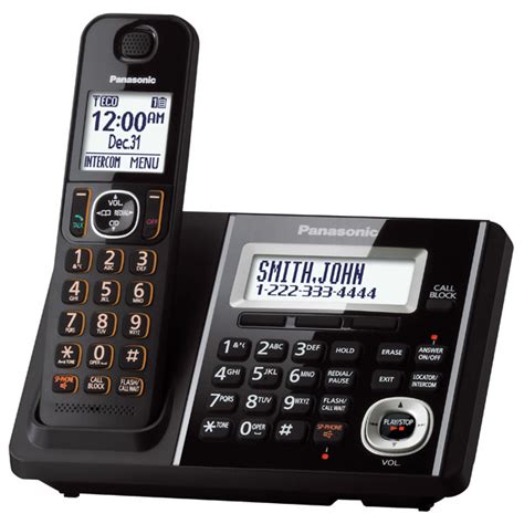 Panasonic Kx Tgf340b Expendable Digital Answering Machine Cordless Phone