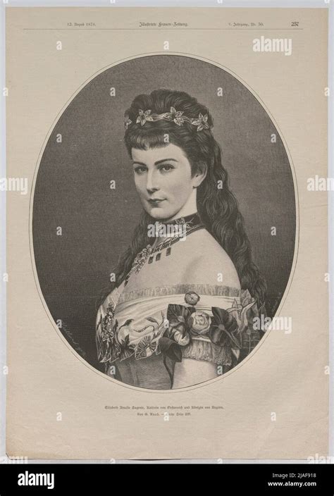 Elisabeth Amalie Eugenie Empress Of Austria And Queen Of Hungary Stock