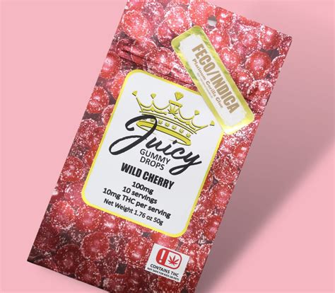Juicy Gummy Drops Feco Indica Wild Cherry 100mg Weedmaps