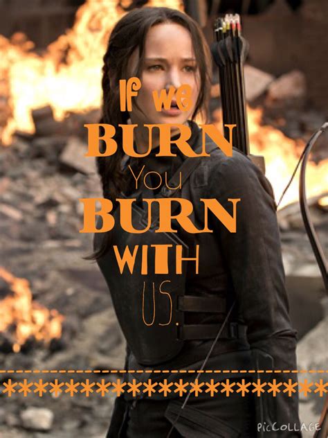 If We Burn You Burn With Us Hunger Games Fandom Hunger Games Hunger