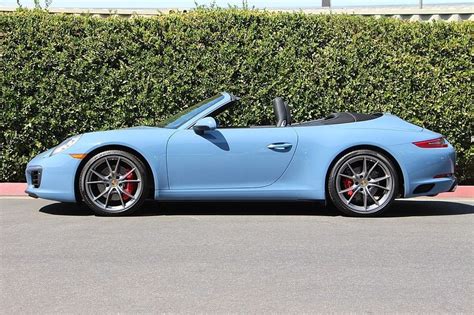 Dealer Inventory 2017 Porsche 911 S Cab Stunning Pts Etna Blue Great