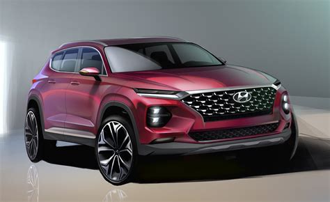 2018 Hyundai Santa Fe Design Revealed Gets Kona Treatment
