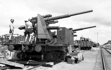 88mm Flak Cannon Mounted On A Rail Car Rgermanww2photos