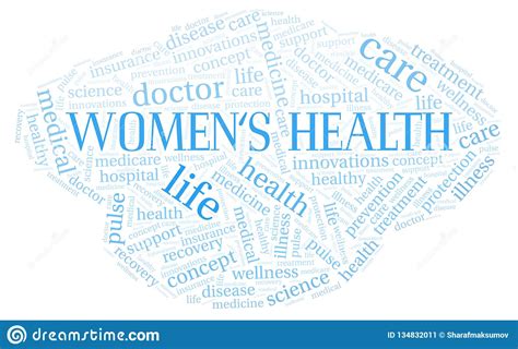 Women s Health word cloud stock illustration. Illustration of cloud - 134832011