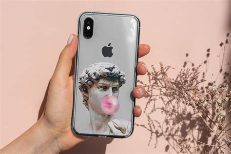 David With Chewing Gum Phone Case Fit For Iphone 12 8 Xs Etsy