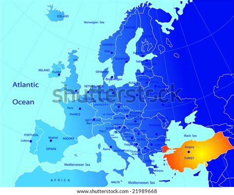 Political Map Turkey Stock Vector Royalty Free 21989668 Shutterstock