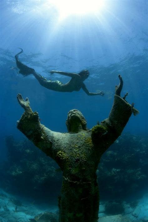 Mermaid Mermaid Pictures Underwater Sculpture Underwater