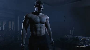 Shirtless Chris Redfield Include 3rd Person Addon At Resident Evil