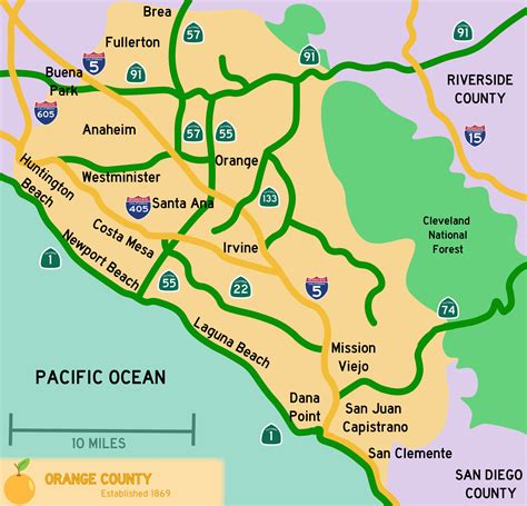 7 Map Of Orange County Ca Image Ideas Wallpaper