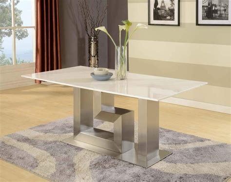 Artemis White Marble Dining Table Marble Granite Stylish Contemporary