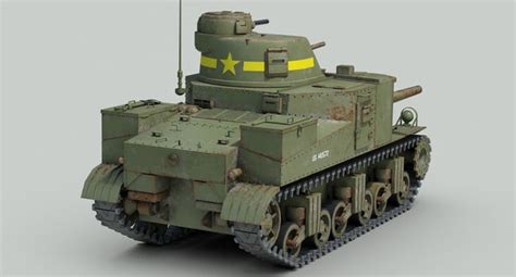 Ww2 M3 Lee Tank Tracks 3d Model