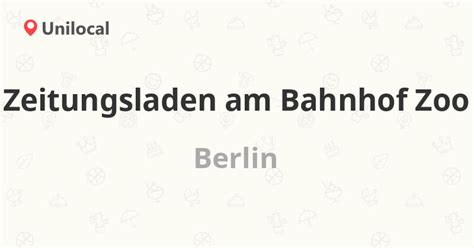 Wir zeigen ihnen nicht nur die genaue position auf der karte, sondern versorgen sie. Zeitungsladen am Bahnhof Zoo - Berlin, Bahnhof ...