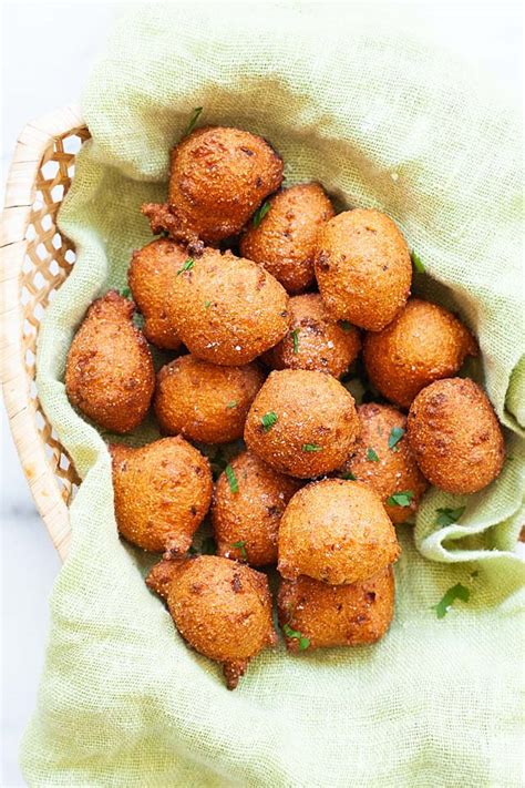 Hush puppies are the perfect addition to a classic fish fry! Hush Puppies (Extra Crispy Recipe!) - Rasa Malaysia