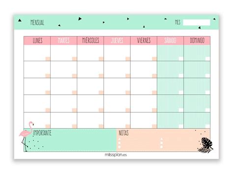 Pizarra Calendario Mensual Calendario Mar 2021