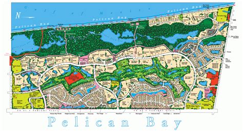 Pelican Bay Street Map Naples Florida Wells Printable Map