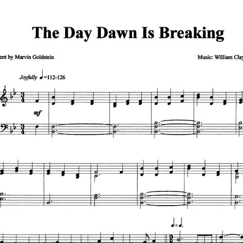 The Day Dawn Is Breaking From Hymns For Worship Digital Copy Marvin