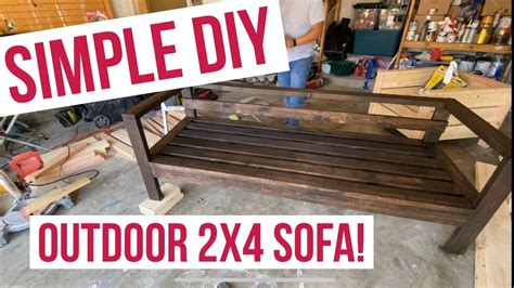 Maybe you would like to learn more about one of these? How To Make an Outdoor 2x4 sofa | Simple Outdoor DIY Patio Furniture |Do it Yourself patio ...