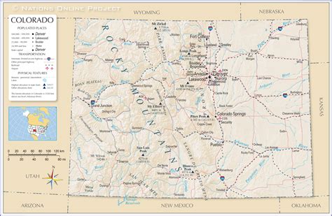 Map Of Colorado Travel