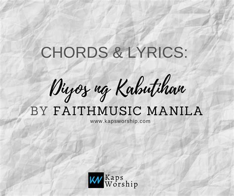 Diyos Ng Kabutihan Faith Music Manila Lyrics Chords Chordify Hot Sex Picture