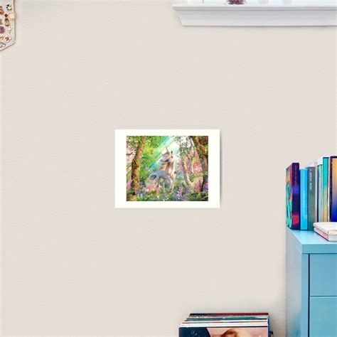 Unicorn Enchanted Forest Art Print By Davidpenfound Redbubble