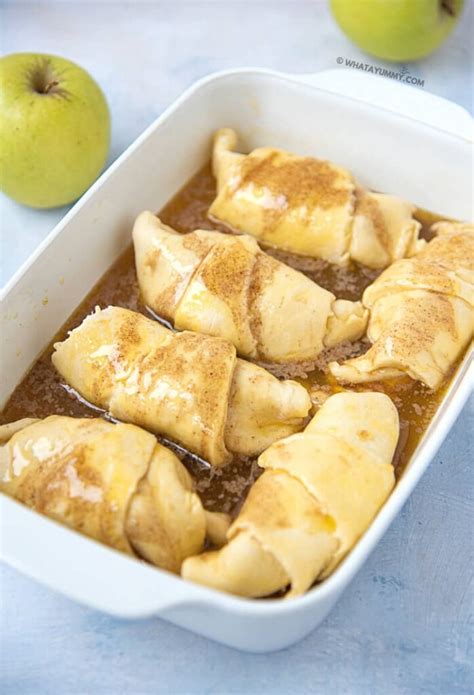 crescent roll apple dumplings yummy recipes