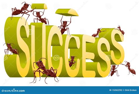 Working On Success Building Creating Successful Stock Illustration