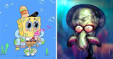 We Love These Fan Art Pics Of Spongebob Squarepants And His Friends