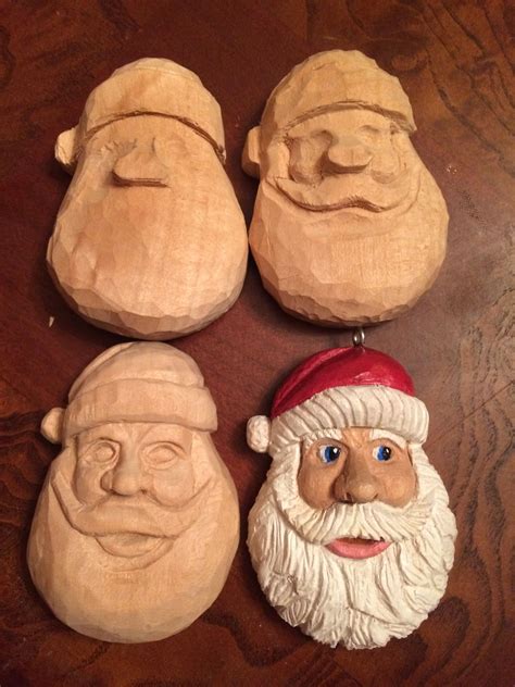 How To Whittle A Santa Wood Carving Patterns Simple Wood Carving