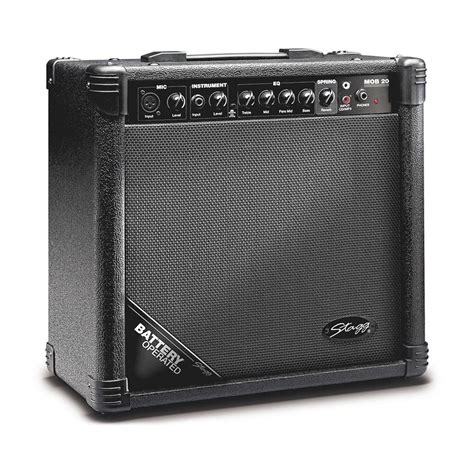Stagg Mob20 Uk 20 W Battery Powered Acoustic Guitar Amplifier Amazon