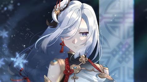 Genshin Impact Shenhe 4K #4221e Wallpaper PC Desktop