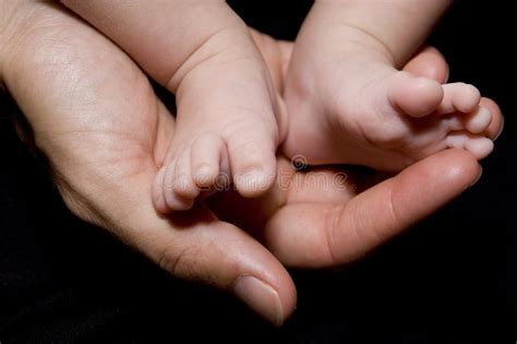 Hands And Feet 2 Stock Image Image Of Parent Baby Infant 199385