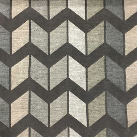 Ziba Chevron Pattern Cotton Blend Upholstery Fabric By The Yard