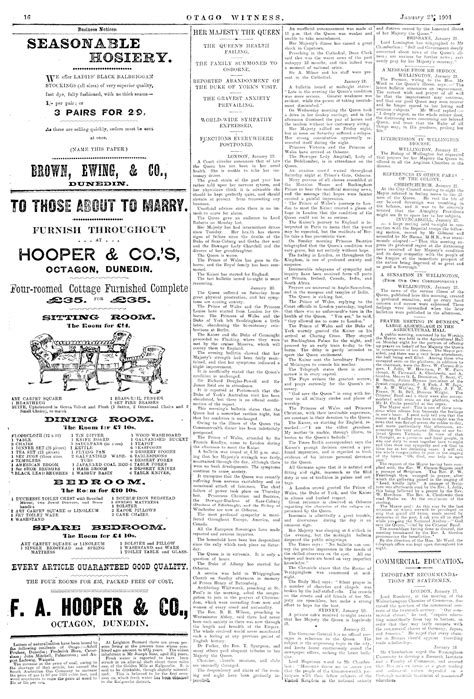 papers past newspapers otago witness 23 january 1901 page 16